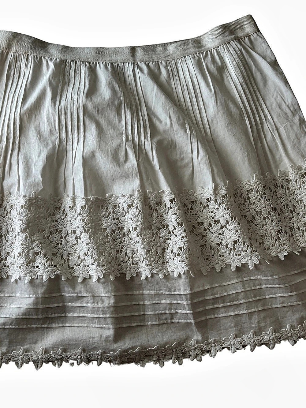 Philosophy di Alberta Ferretti Lace Trim Mini Skirt Size 10